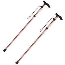 팅올 可折疊4段登山杖, 咖啡