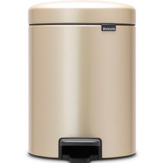 brabantia New Icon腳踏式垃圾桶, 金屬金色