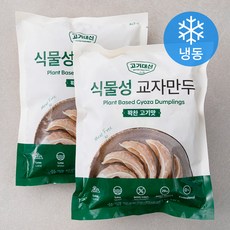 고기대신 식물성 교자만두 꽉찬 고기맛 (냉동), 420g, 2팩