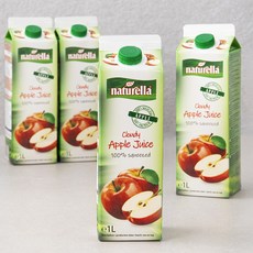 네이쳐렐라 착즙 사과 주스, 1L, 4개