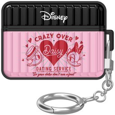 디즈니 레트로 아머 캐리어 에어팟 프로 2세대 케이스 + 키링, 크레이지오버