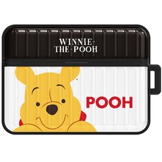 디즈니 푸 플라워 아머 캐리어 에어팟 프로 2세대 케이스 + 키링, 스마일