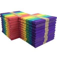 手工材料冰棒棍 114mm, 1000個, 10種顏色