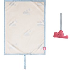 Bamboo bebe 便攜式防水墊, 山款天空藍, 1入