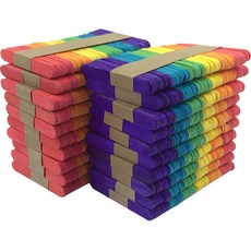 手工材料硬冰棒棍 65mm, 08 顏色, 1000個