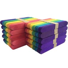 手工材料 硬棒 壓舌板 150mm, 12色, 500個