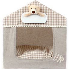 ITS DOG 寵物躲貓貓小熊框架屋, 棕色, 1個