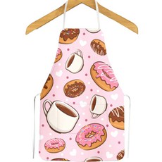 에어 버거앤디저트 패턴 미술앞치마, TYPE 08