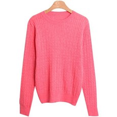 단하루 여성용 플커튼 캐시미어 꽈배기 니트 cpnt3996k29