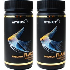 위더스 프리미엄 플레이크 사료 120ml, 20g, 2개