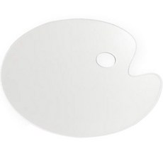 My Daily Clear 壓克力藝術多功能調色板橢圓形大號, 一格, 1個
