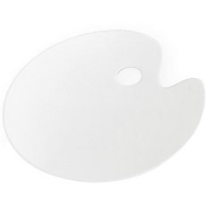 My Daily 透明壓克力藝術多用途調色盤橢圓小號, 一格, 1個