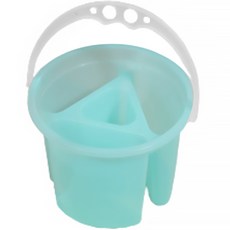 Dasababa 4孔圓形美術水彩水桶, 綠色