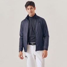 Cleveland GOLF 男士高爾夫機織襯墊背面口袋風衣全拉鍊夾克 CGMJK23202