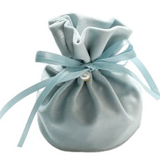 Maket Gamseong 婚禮絲絨束口袋 標準, 10個, 天空藍