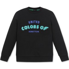 UNITED COLORS OF BENETTON. KIDS 兒童彩色毛圈大學T QAMTP1241