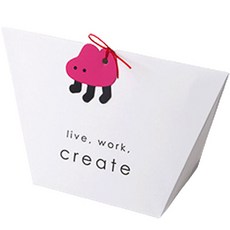 Maket Gamseong 禮物包裝盒, 白色, 50個