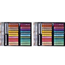 kuelox 超軟油畫棒22 莫蘭迪24色+白色 2支入, 24 種顏色, 1套