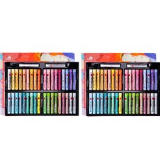 kuelox 超軟油畫棒14 馬卡龍36色+白色 2支入, 1套, 36色