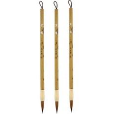 栗蟬水彩畫東洋畫筆 35 竹, 2號(6.5 x 205 mm), 3個