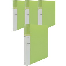 HYEONPUNG 20頁 VIVO 索引透明文件夾 A4, 淺綠色, 4個