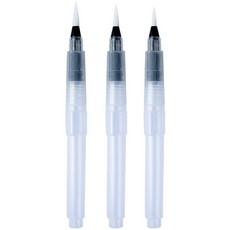 Make Mine 固體水彩 繪畫 水 水彩筆 尖頭 3件組, 長度 120mm, 1套