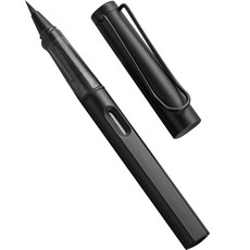 耐用細毛筆 圓珠筆型 01 霧面黑, 13.2 x 2 cm, 1個