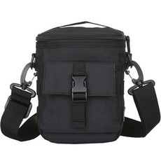 Wider Home 曠野主題休閒斜背包, 黑色