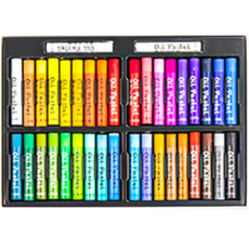 Averne 專業軟性油畫棒 38色套組, 36色, 1套