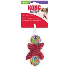 KONG Active Cat Jack Game 貓薄荷球玩具 3 件套, 1套, 混合顏色