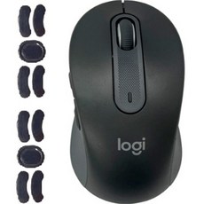 로지텍 M650 시그니처 무소음 무선 마우스 중형 MR0091 + 마우스 피트 2p 세트, 그래파이트(마우스)