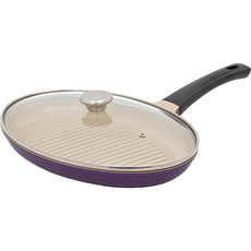 BAF 感應橢圓形烤盤紫羅蘭色+玻璃蓋套裝, 1組, 35厘米