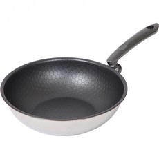 Altenbach IH爐適用Ultracomb系列5層不鏽鋼單柄蜂巢壓紋深炒鍋, 26cm, 1個