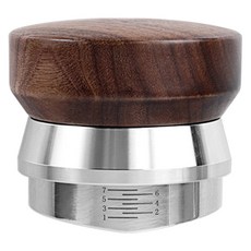 KALDIN 胡桃木V型填壓器 58mm, 混合顏色, 1個