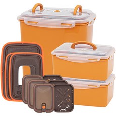 EASY&FREE 泡菜密封保鮮盒組 4.7L 2入+20L, 1套