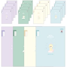 PENPIA 1000本初等10格數學普通御用筆記本, 隨機發貨, 20個