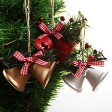 鈴鐺造型聖誕掛飾 3入, 混合顏色