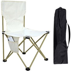 BJ Factory Keep Sanding 便攜式野餐露營椅, 白色, 1個