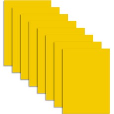 칼라 하드보드지 1T 노랑, 4절, 8개