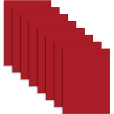 칼라 하드보드지 1T 빨강, 4절, 8개