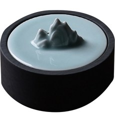 蓋子的07絲綢原石硯台, 1個