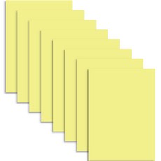 원진 칼라 하드보드지 1T 연노랑, 4절, 8개