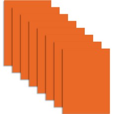 칼라 하드보드지 1T 주황, 4절, 8개