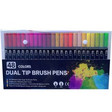 The Jonet 彩色軟毛筆組 48色, 48個, 黑色款