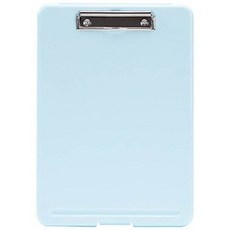 Bright Lab A4 直式板夾文件盒, 藍色, 1個