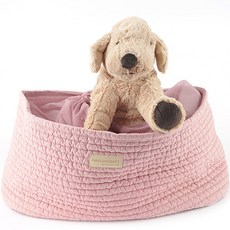 AMYLOVESPET K-Wang Puppy 絎縫 Bodeum 內袋 M, 獨立粉紅色, 1個