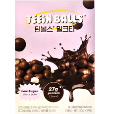 TEEIN BALLS 奶茶風味高蛋白巧克力球 3入, 90g, 1盒