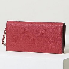 DAKS RELIEF DD 圖案扭結吊飾點綴皮革兩折長夾