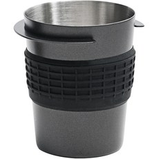 KALDIN 防滑不鏽鋼沖煮把手接粉杯 54mm, 黑色, 1個