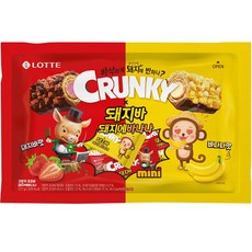 LOTTE 樂天 香蕉&草莓味巧克力餅乾棒, 377g, 1包